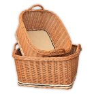 Wooden carrying basket in multiple sizes
