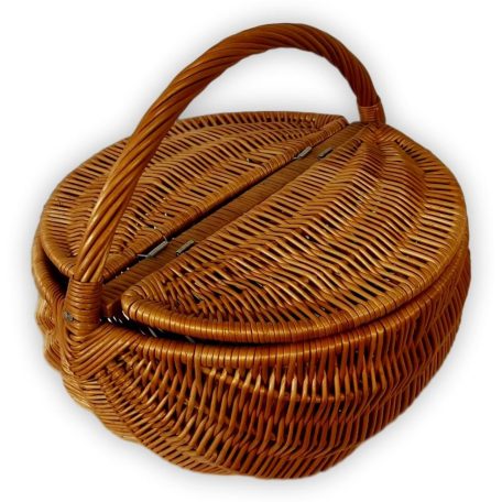 Round picnic basket 36x22(34)cm